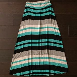 Merona Striped Maxi Skirt